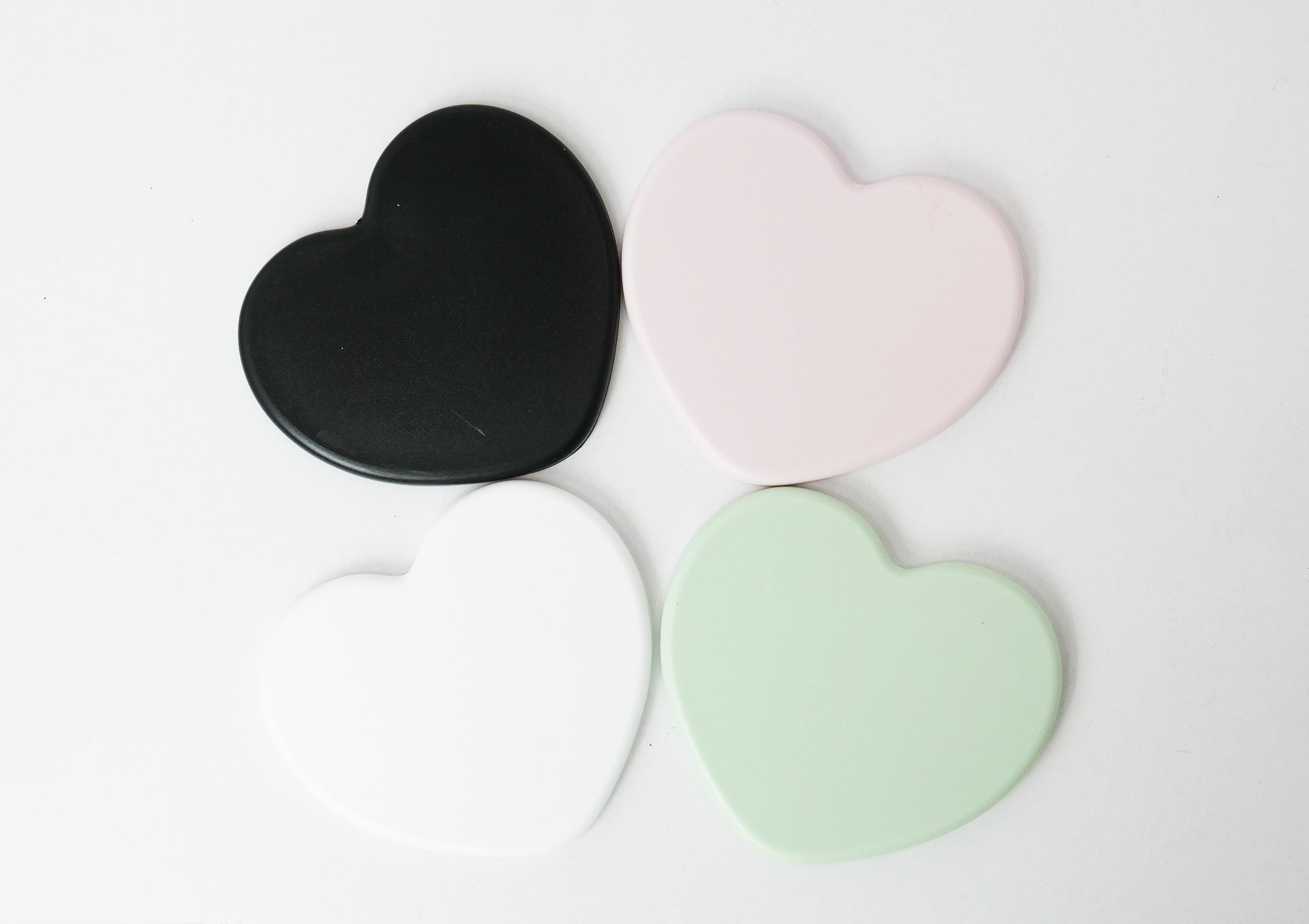 マカロンカラーハート型ミラー- 0-ラインストーン・スワロフスキーの品