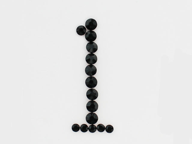 アルファベット[l] 小文字 ブロック体デコシート(Hotfix