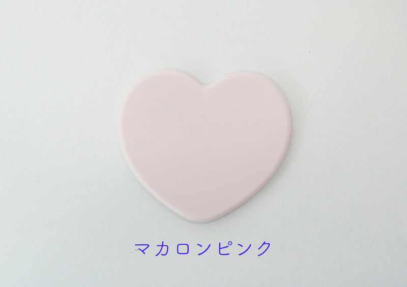 マカロンカラーハート型ミラー