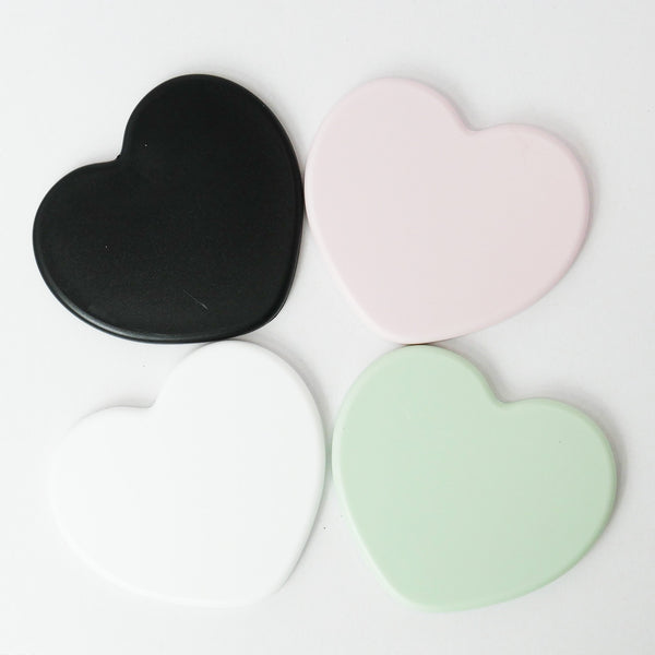 マカロンカラーハート型ミラー- 0-ラインストーン・スワロフスキーの品