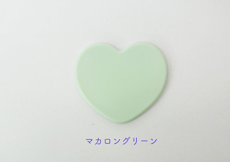 マカロンカラーハート型ミラー