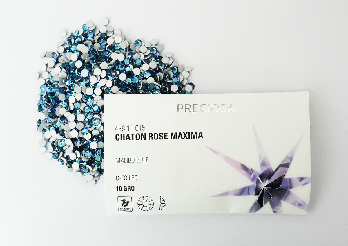 ブレコンコレクションズ レディース33mmカラフルラインストーンカフバングルウォッチ(ブルー) YHBラインストーンSS16カラーAB小袋[約288個](10色⁄全24色)≪1袋単位