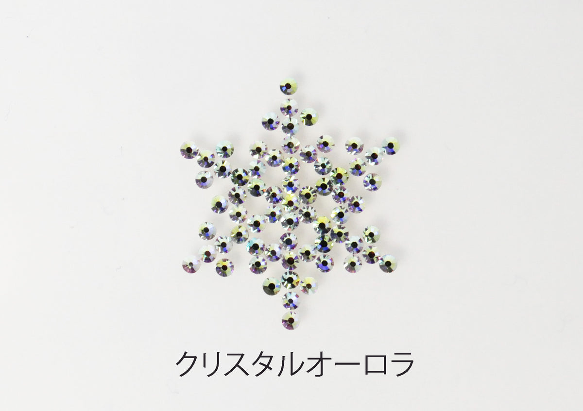 プレシオサデコシート(Hotfix) 雪の結晶 小サイズ- 2-ラインストーン