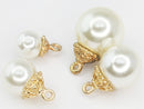 【訳あり】アンティーク風パールチャーム【訳あり】