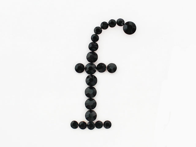 アルファベット [f] 小文字 ブロック体デコシート(Hotfix)