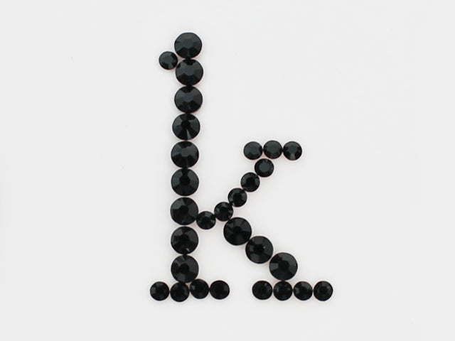 アルファベット [k] 小文字 ブロック体デコシート(Hotfix)
