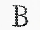 アルファベット [B] 大文字 ブロック体デコシート(Hotfix)
