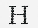 アルファベット [H] 大文字 ブロック体デコシート(Hotfix)