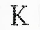 アルファベット [K] 大文字 ブロック体デコシート(Hotfix)