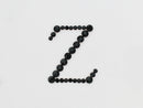 アルファベット [Z] 大文字 ブロック体デコシート(Hotfix)