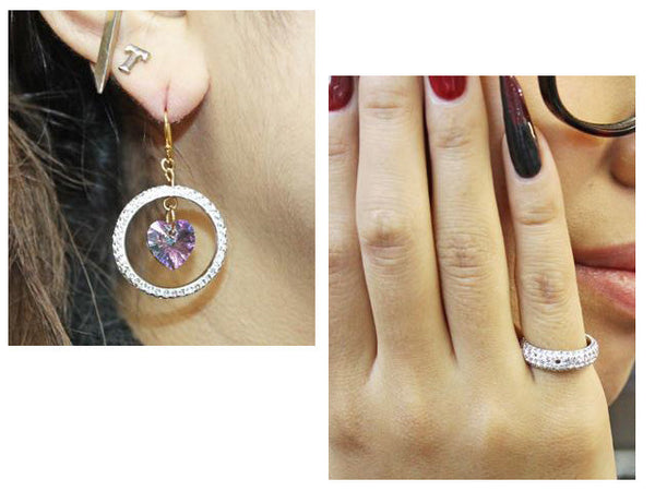 スワロフスキー #185001 パヴェリング ライトローズ-#185001 3-ライン