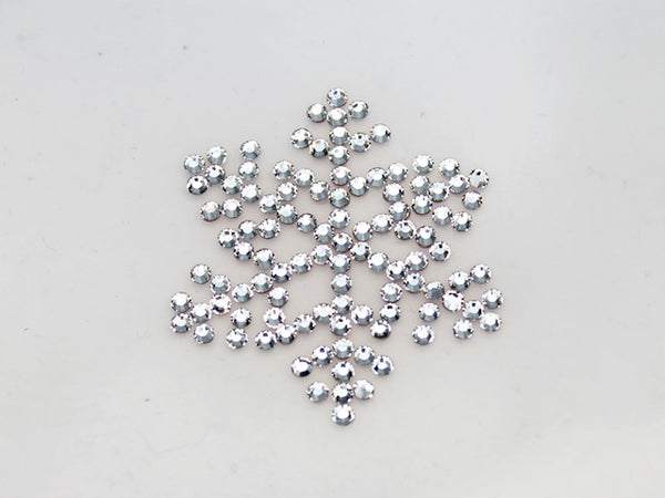 スワロフスキーデコシート(Hotfix) 雪の結晶- 2-ラインストーン