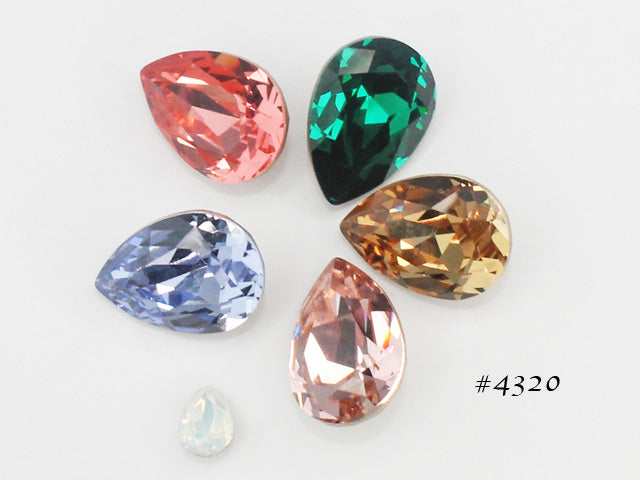 #4320 ファンシーストーン カラー [ドロップ] ブラックダイヤモンド