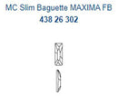 プレシオサ HF SlimBaguette  バゲット型 クリスタル 12×4mm