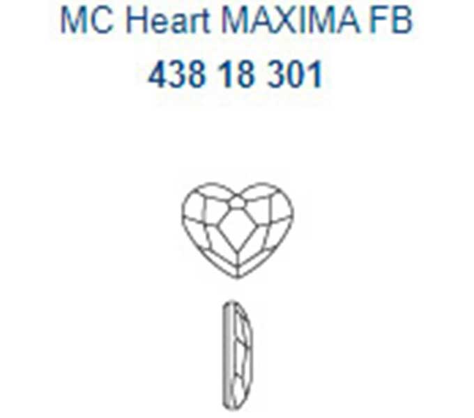 プレシオサ HF Heart  ハート型 クリスタル 6mm
