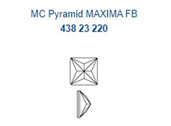 プレシオサ HF Pyramid  ピラミッド型 クリスタル 5×5mm