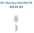 プレシオサ HF Rhonbus  ひし型 クリスタル 6×4mm