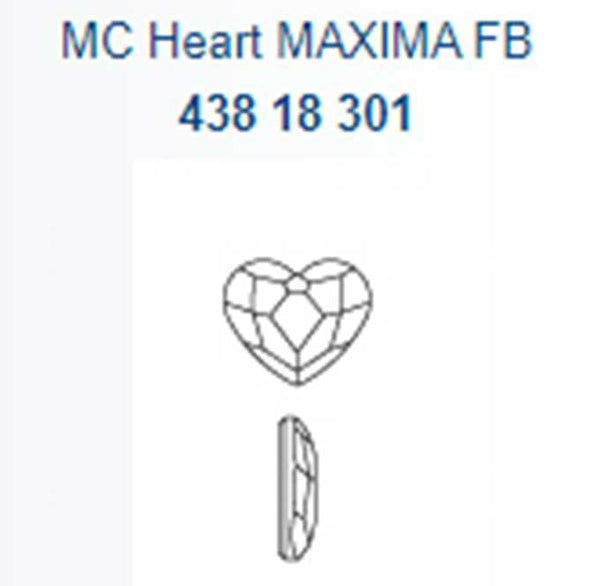 プレシオサ FB Heart ハート型 クリスタル-#43818301 4-ライン プレシオサ FB Heart ハート型 クリスタル-#43818301 4-ライン