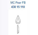 プレシオサ　FB Pearshape  ペアシェイプ型 クリスタルオーロラ 6×3.6mm