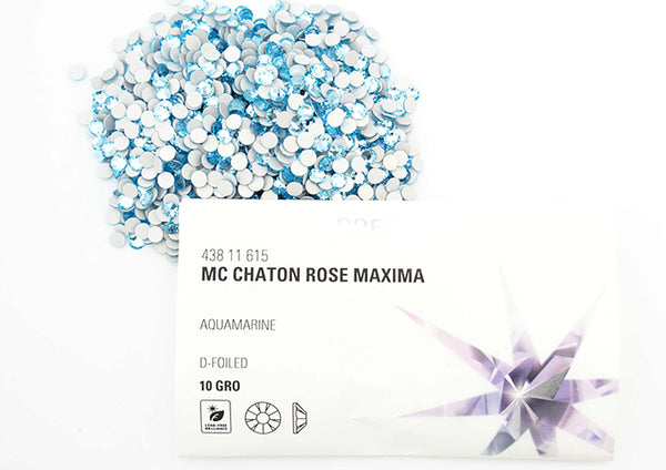 プレシオサ FB MAXIMA アクアマリン-#43811615 4-ラインストーン