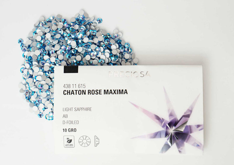 プレシオサ FB MAXIMA ライトサファイアオーロラ-#43811615 2-ラインストーン・スワロフスキーの品揃え日本最大級 デコダリア