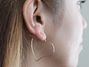 【売り切りセール】ハートフープピアス  1ペア