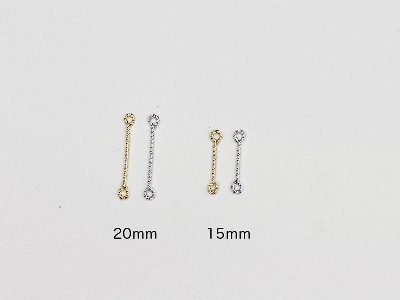 [金属パーツ]　ツイストコネクター ペア売り