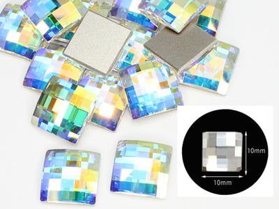 本物スワロフスキー　大 2493 フラットバック チェスボード(スワロフスキー)-ラインストーン