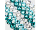 スワロフスキーお試しアートMIXセット[ブルーグラデ2]クリスタル、ライトターコイズ、ブルージルコン